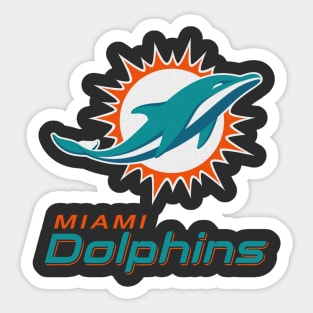 Miami Dolphins Football Dolphins Sticker